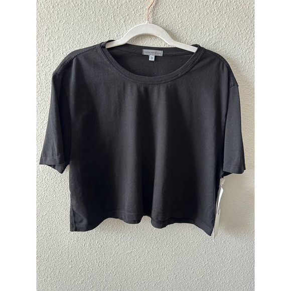 GOOD AMERICAN COTTON CROPPED TEE - Picture 4 of 16